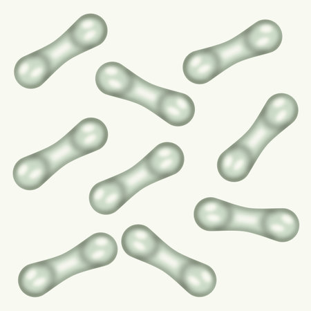 Probiotics are beneficial bacteria that live in the gut. 2D illustrationの写真素材