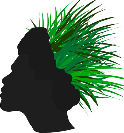 psychology. The mindset of people. Nature is in our mindのイラスト素材