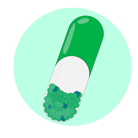 pill capsule with medicine, vitamins, antidote