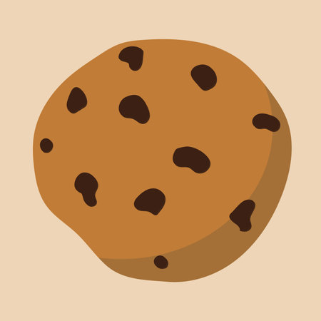 Delicious oatmeal Christmas cookies with chocolateのイラスト素材