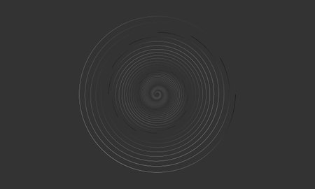 Abstract black background with circles and lines. Design element for brochure, flyer, cover, web design.の写真素材
