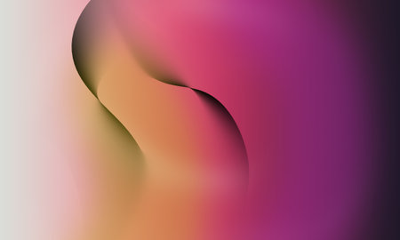 abstract background with smooth wavy lines in pink and purple colorsの写真素材