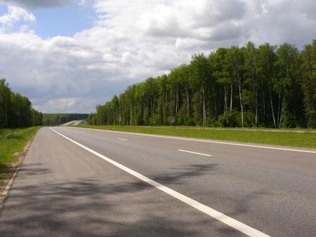 An empty highway, Tula region