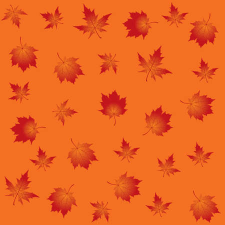 Seamless pattern from autumn maple leavesのイラスト素材