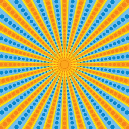 Congratulatory background in the form of diverging rays and beadsのイラスト素材
