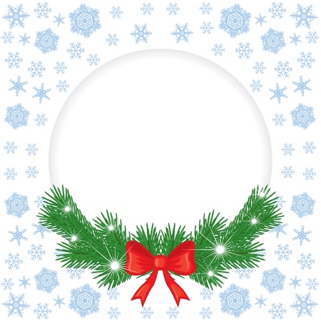 Congratulatory Christmas background with fir branchesのイラスト素材