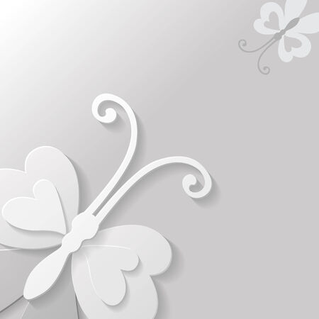 Vector illustrations of flat butterfly backgroundのイラスト素材