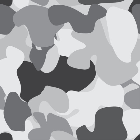 Vector illustrations of gray camouflage pattern seamlessのイラスト素材
