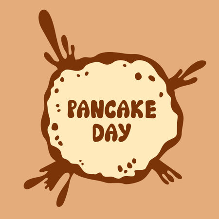 Vector illustrations of Pancake day iconのイラスト素材
