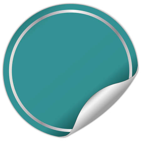 round stickerのイラスト素材