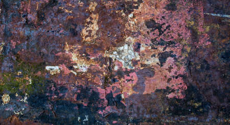 Texture of rust on old steel metal surface