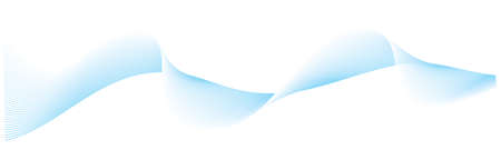 Abstract blue wave lines on white backgroundのイラスト素材