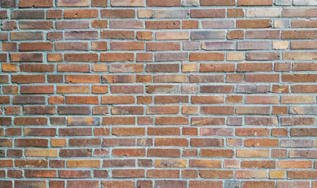 Old red brick wall background - texture of brickwall