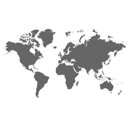 World map on white backgroundのイラスト素材