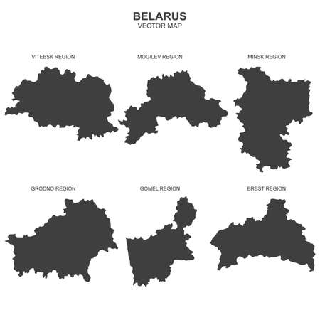 Vector map of Belarus on white backgroundのイラスト素材