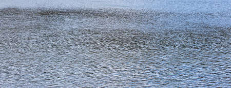 Blue water surface texture backgroundの写真素材