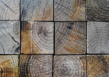 Texture of old wood planks surface backgroundの写真素材