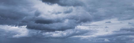 Blue sky with white clouds - nature background