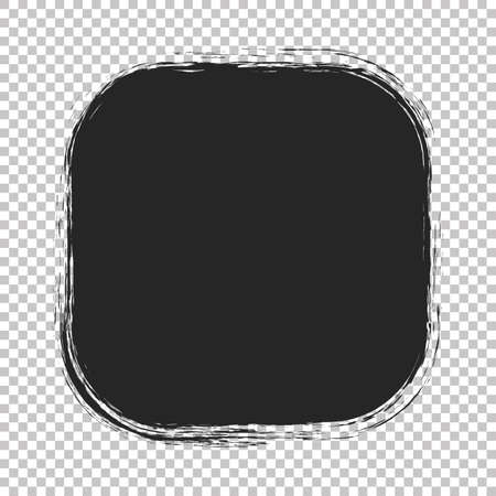 brush painted ink stamp banner on white backgroundのイラスト素材