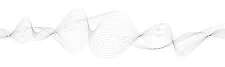 abstract vector wave lines on white backgroundのイラスト素材