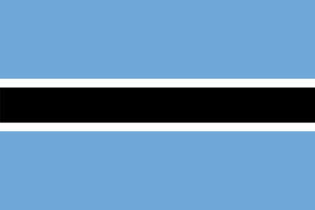 vector illustration of Botswana flagのイラスト素材