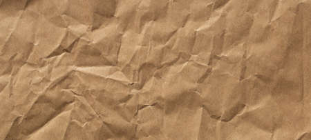 texture of old crumpled brown grunge paper - vintage backgroundの写真素材