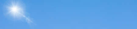 blue sky with sun light. Nature backgrounds of sky