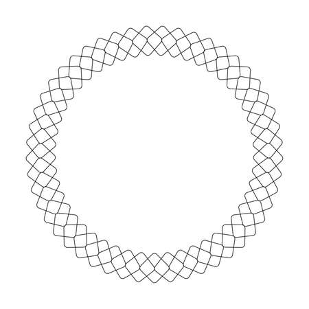 round vector frame - circle banner on white backgroundのイラスト素材