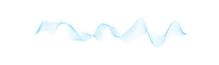 background with abstract vector blue colored sound wave lines