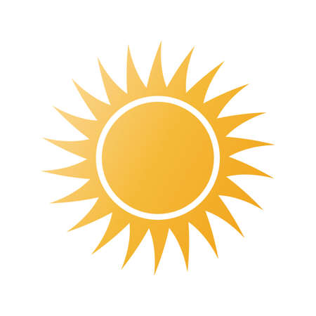 sun web icon - vector design elementのイラスト素材