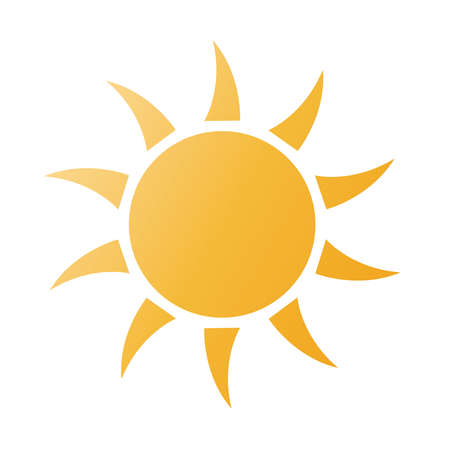 sun web icon - vector design elementのイラスト素材