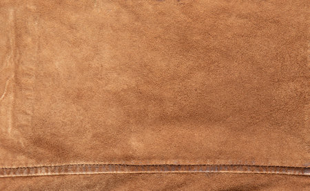 texture of brown raw leather backgroundの写真素材