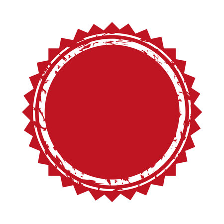Vector illustration of red colored award bannerのイラスト素材