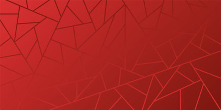 vector illustration of abstract background with red lines and geometric shapesのイラスト素材