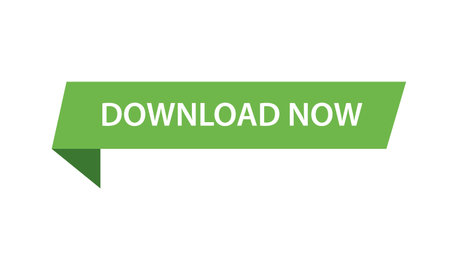 DOWNLOAD NOW - simple vector green label banner on white backgroundのイラスト素材