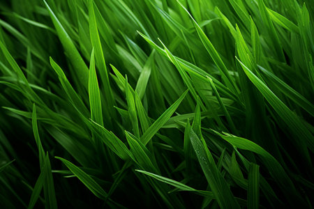 illustration of green grass background. Created with Generative AIの素材