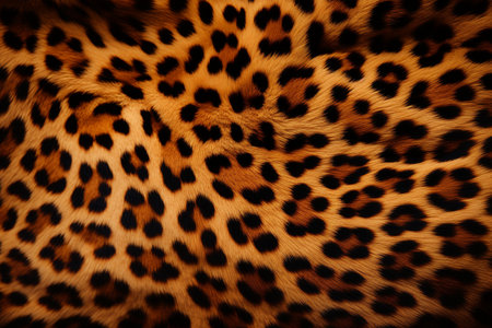 illustration of leopard fur skin texture background. Created with Generative AIの素材