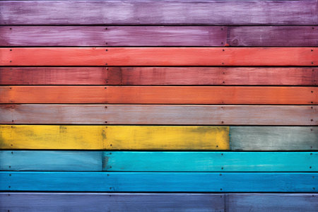 illustration of colorful wood texture background. Created with Generative AIの素材