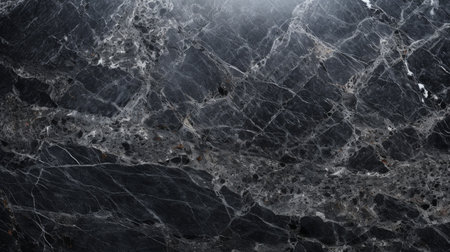 black marble surface texture background illustration. Created with Generative AIの素材