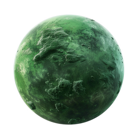 planet isolated on white background with clipping pathの素材