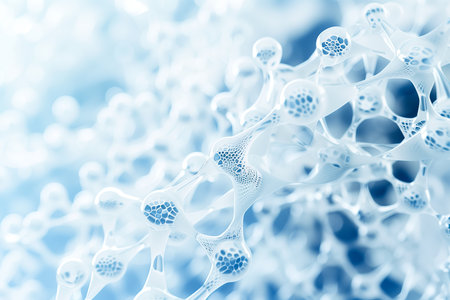 dna molecule structure, medical background with selective focusの素材