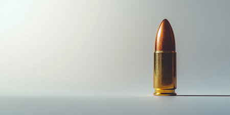 bullet on a white background with copy spaceの素材