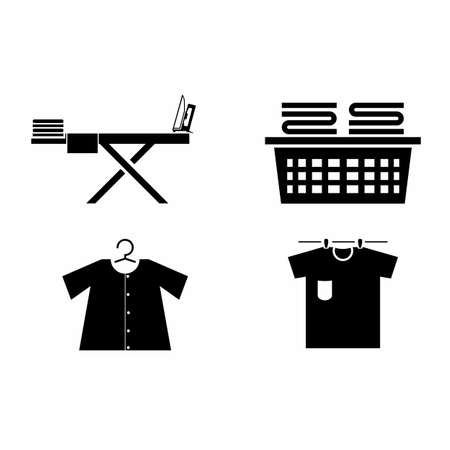 Unique and attractive iron and laundry equipment Image graphic icon logo design abstract concept vector stock. Can be used as a symbol related to clean or washのイラスト素材