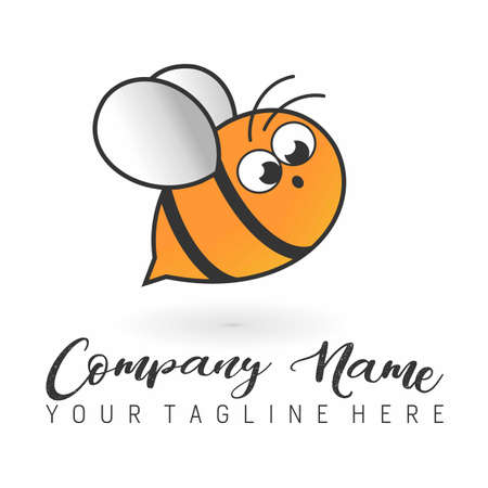 cute character of honey bee Image graphic icon logo design abstract concept vector stock. Can be used as a symbol related to animal or funnyのイラスト素材