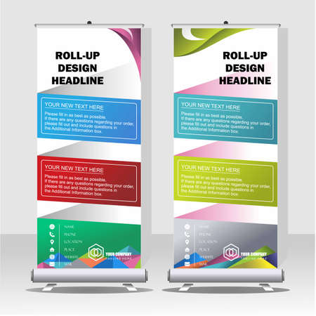 Upright banner that are attractive and suitable for various purpose image graphic icon logo design abstract concept vector stock. Can be used as related equipment for promotion or templateのイラスト素材