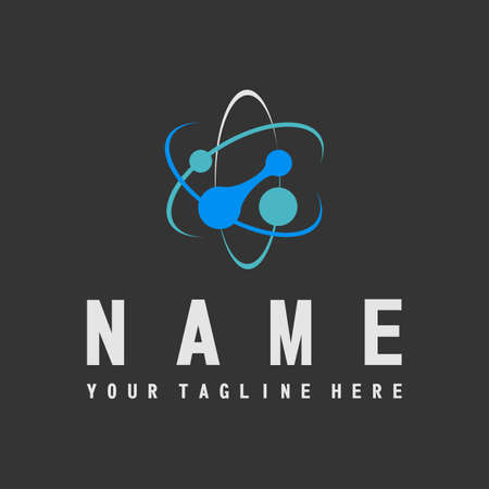 unique Network and neutron icon image graphic icon logo design abstract concept vector stock. Can be used as a symbol related to tech or internet.のイラスト素材