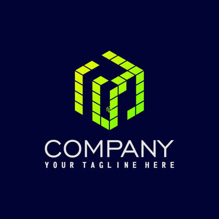 3D Box looks unique and attractive Image graphic icon logo design abstract concept vector stock. Can be used as a symbol related to creative.のイラスト素材