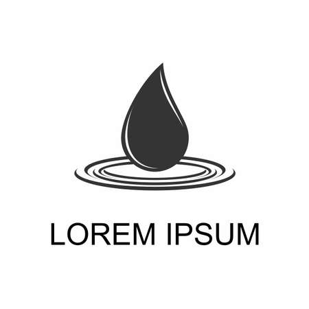water that fall to water surface Image graphic icon logo design abstract concept vector stock. Can be used as symbol related to nature or plumbing.のイラスト素材