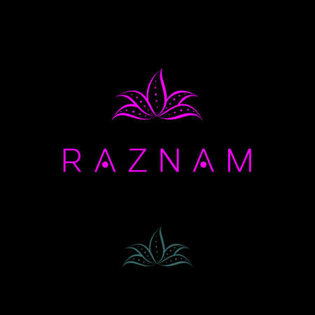 Wavy Flower in simple and attractive image graphic icon logo design abstract concept vector stock. Can be used as symbols related to beauty or therapy.のイラスト素材