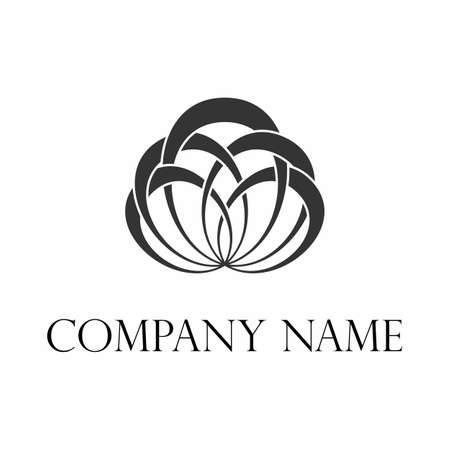 flower with love icon image graphic icon logo design abstract concept vector stock. Can be used as symbols related to therapy.のイラスト素材